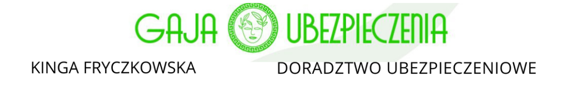 Gaja Ubezpieczenia Kinga Fryczkowska Logo